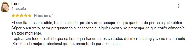 Opinion microblading Oviedo Irene