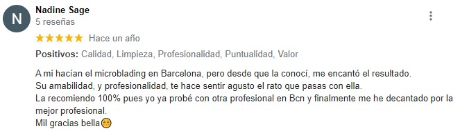 Opinion microblading Oviedo Nadine Sage