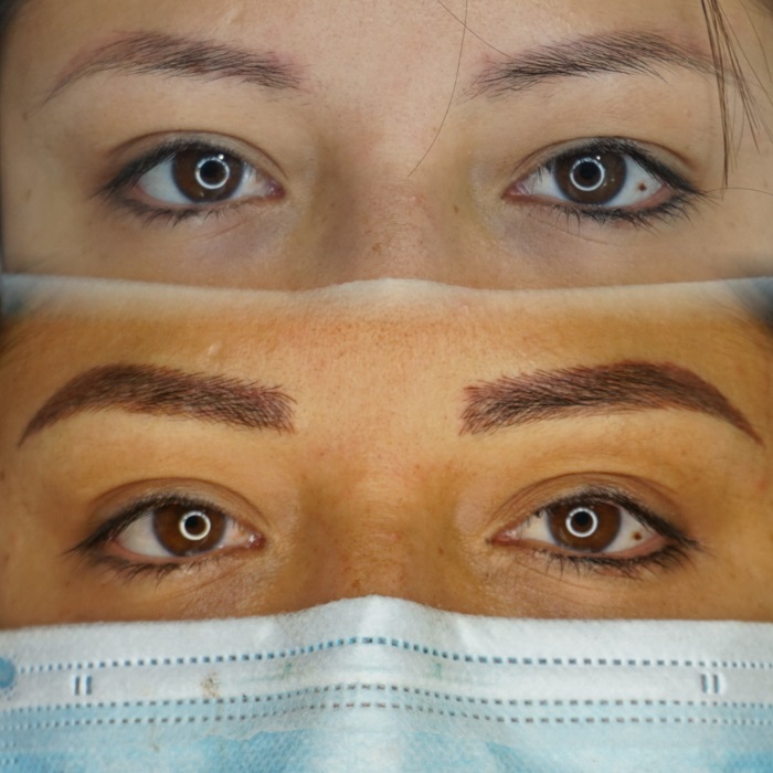 microblading natural efecto polvo Gijon