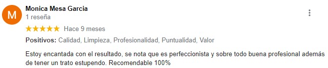 Opiniones lifting de pestañas Asturias Monica Mesa Garcia