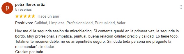 Opiniones lifting de pestañas Asturias Petra flores ortiz