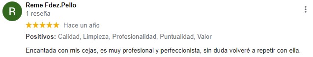 Opiniones lifting de pestañas Asturias Reme Fdez.Pello