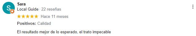 Opiniones lifting de pestañas Asturias Sara