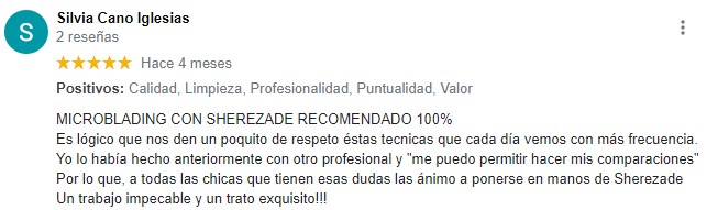 Opiniones lifting de pestañas Asturias Silvia Cano Iglesias