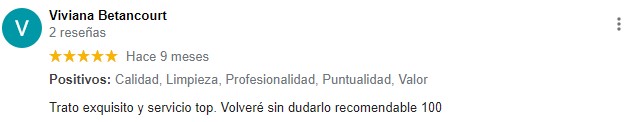 Opiniones lifting de pestañas Asturias Viviana Betancourt